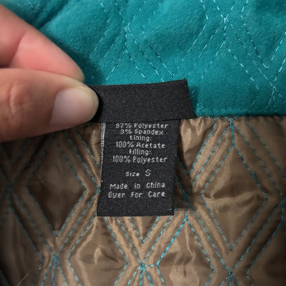Nomadic Traders Teal/Turquoise Quilted Women's Vest Size Small Outerwear Hiking - Picture 6 of 7